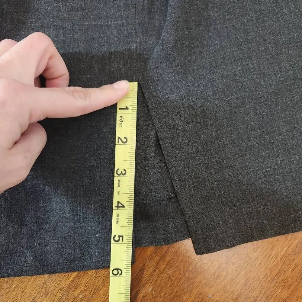 Hillard & Hanson Midi Length Suit Skirt Size Medium